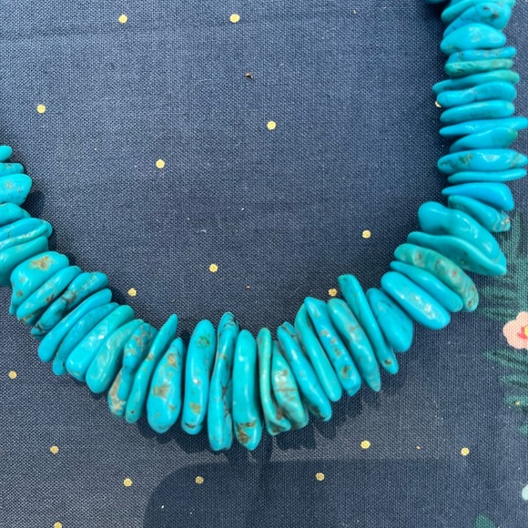 Turquoise and Sterling Silver necklace - Picture 8 of 13